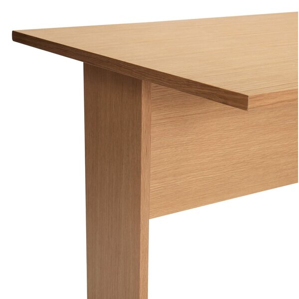 Tavolo da lavoro con piano in rovere 70x140 cm Forma - Hübsch