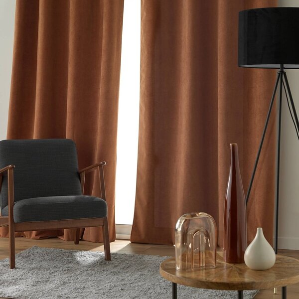 Tenda marrone in velluto 140x260 cm Olympe – douceur d'intérieur