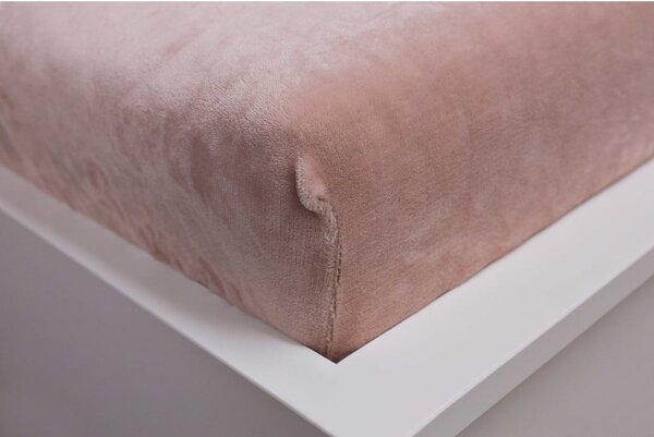 Lenzuolo in microflanella elasticizzata marrone 180x200 cm - Jerry Fabrics