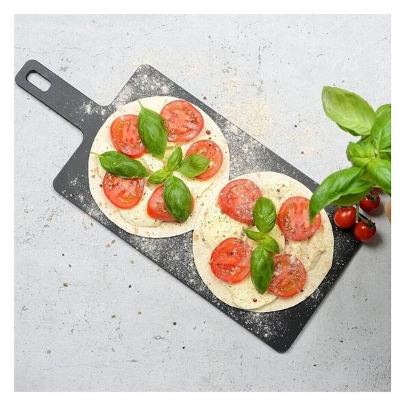 Jade Tagliere Gourmet Handy Nero 45,7x19cm Spessore 0,6cm Manico Laminato di Cellulosa Resistente al Calore 176°C