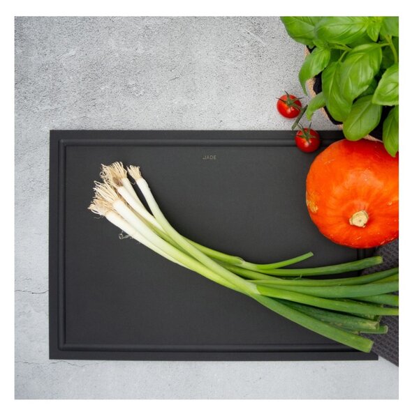 Jade Tagliere Gourmet Edge Pro Ultra Sottile 37x27,5cm Scanalatura Laminato di Cellulosa Resistente al Calore 176°C