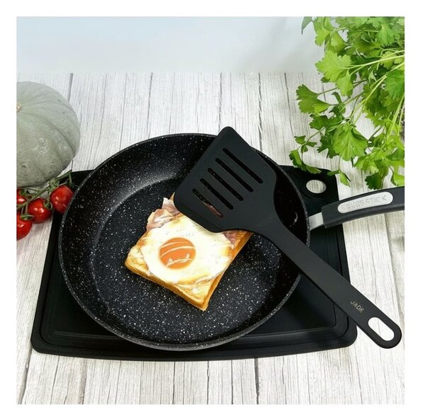 Jade Tagliere Gourmet Professional Nero 29,8x23,5cm Spessore 0,9cm Scanalature Foro Laminato di Cellulosa Resistente 176°C