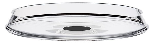 Trebonn SplitGlass Snack Plate Black Label Vassoio Vetro Borosilicato Diametro 15cm Stelo Non Incluso