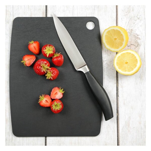 Jade Tagliere Gourmet Kitchen Nero 20,3x15cm Spessore 0,6cm Foro Laminato di Cellulosa Resistente al Calore 176°C