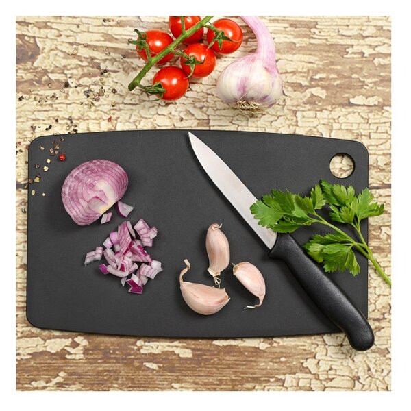 Jade Tagliere Gourmet Kitchen Nero 20,3x15cm Spessore 0,6cm Foro Laminato di Cellulosa Resistente al Calore 176°C