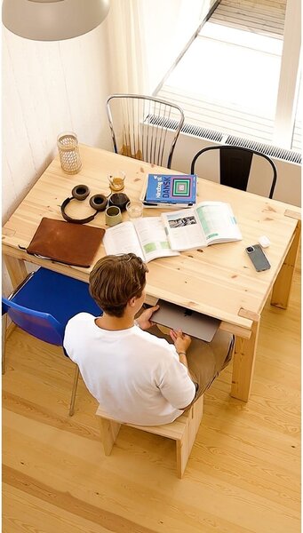 Tavolo da pranzo in pino massiccio 75x134 cm Tuck – Karup Design