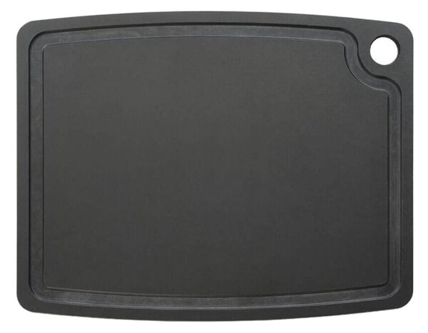 Jade Tagliere Gourmet Professional Nero 29,8x23,5cm Spessore 0,9cm Scanalature Foro Laminato di Cellulosa Resistente 176°C