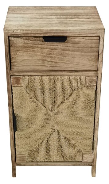 AZEL - mobiletto in legno con 1 cassetto e 1 anta
