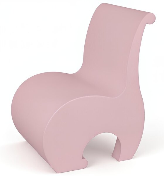 Poltrona Eddy, un vero gioiello di design in Polietilene, Dimensione 60x54x h 82 cm - Peso 10 kg design Ergonomico colore Malva