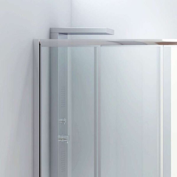 Kamalu box doccia per vasca 140x90cm apertura a scorrimento p2000s