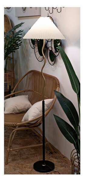 Lampada da terra nera/dorata (altezza totale 172 cm) Closy – Mauro Ferretti