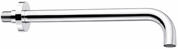 Schläfer 137430 | Soffione doccia a Parete Pulsify in ottone cromato con ugelli orientabili diam 26 mm, L. 350 mm, Attacchi Universali 1/2"G , Braccio con Soffione risparmio idrico e ispezionabile