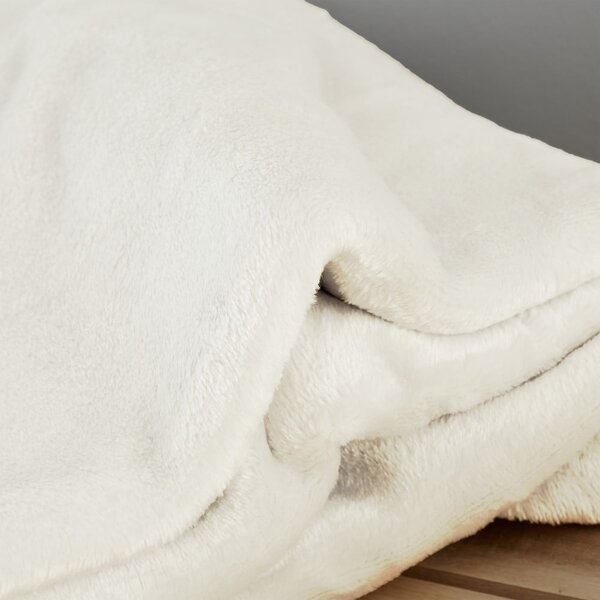 Coperta color crema in micropile 130x170 cm Raschel Velvet – Catherine Lansfield