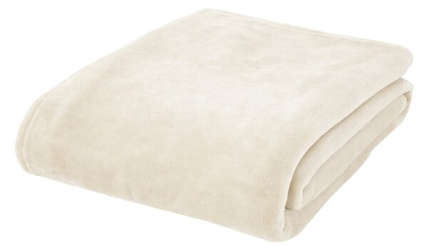 Coperta color crema in micropile 130x170 cm Raschel Velvet – Catherine Lansfield