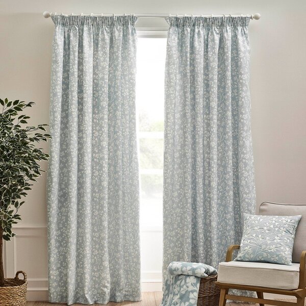 Tende in set blu 2 pz 229x229 cm Brooke Floral – Catherine Lansfield