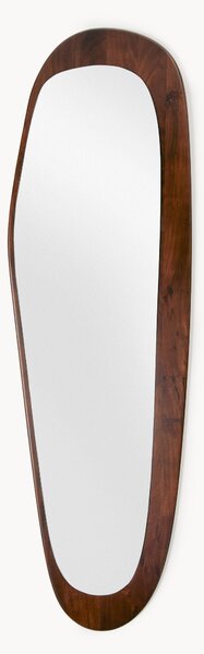 Specchio da parete con cornice in legno di acacia