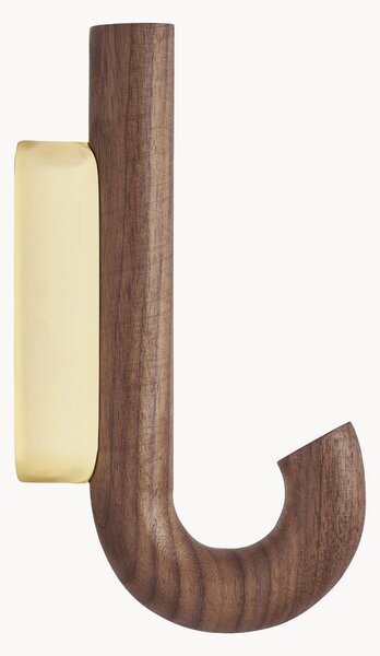 Gancio da parete in legno di noce Umbrella, in diverse dimensioni
