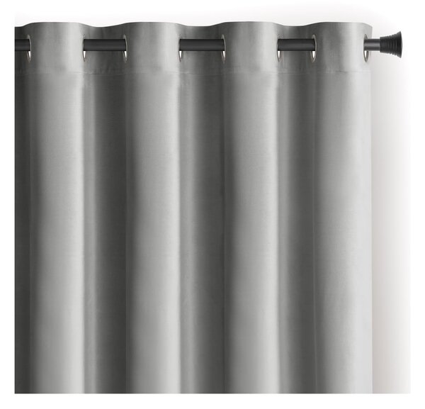 Tenda parzialmente oscurante grigio chiaro in velluto 140x245 cm Eyelets – Restilo