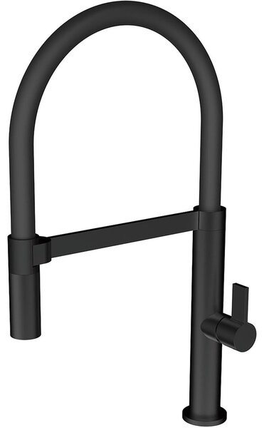 Rubinetto da cucina con tubo flessibile in gomma e supporto