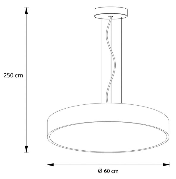 Lampada LED a sospensione Vanida, nero, Ø 60 cm, su/giù Vanida Arcchio, dimmerabile, Nero, Cucina, Alluminio, Moderno