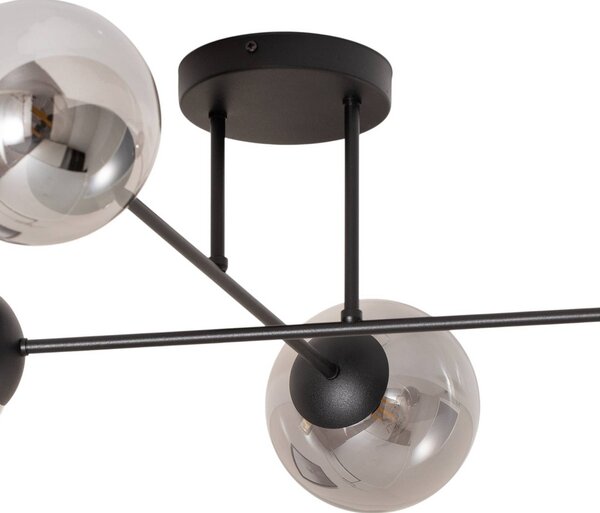 Plafoniera soffitto Glassy EMIBIG LIGHTING, dimmerabile, Nero, Soggiorno / Sala da pranzo, Vetro, Moderno, Plafoniera