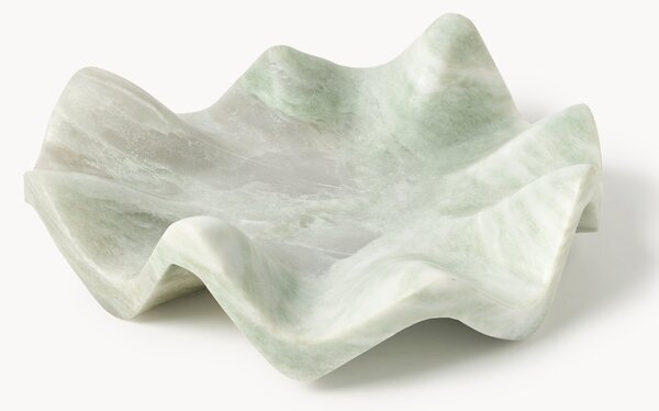 Vassoio decorativo in marmo fatto a mano Gaia, Ø 30 cm
