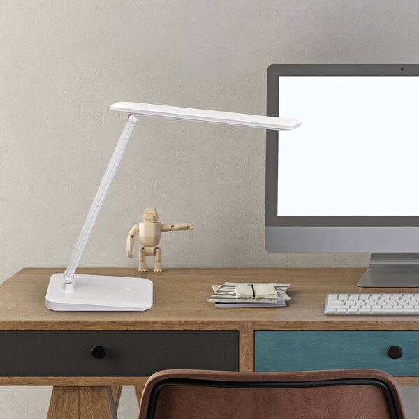 Maul Lampada da scrivania MAULsally, dimmerabile, Bianco / Opale, Studio / Ufficio, Plastica, Lampada da tavolo LED