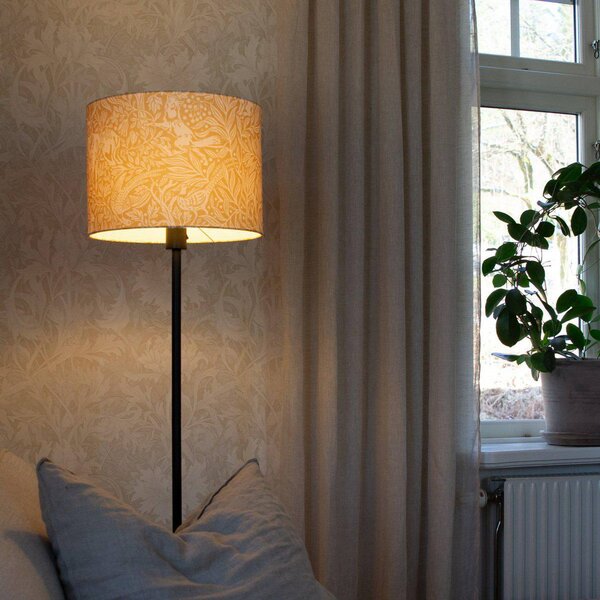 PR Home Lampada da terra Amy, Giallo / Arancione, Soggiorno / Sala da pranzo, Tessuto / Stoffa / Seta, Lampada da terra