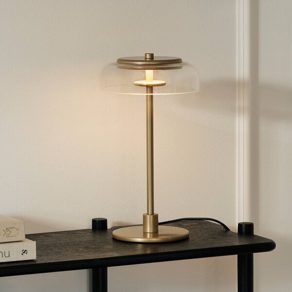 Nuura Lampada da tavolo a LED Blossi, dimmerabile, Ottone / Oro, Soggiorno / Sala da pranzo, Metallo, Scandinavo, Lampada da tavolo LED