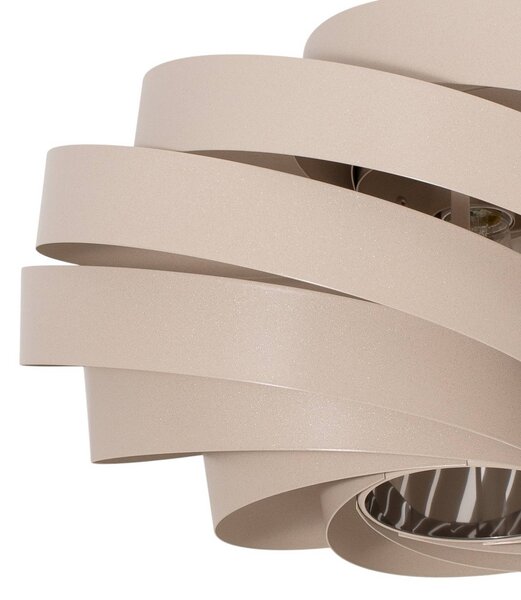 Plafoniera soffitto Vento Domiluce, dimmerabile, Crema / Ambra, Soggiorno / Sala da pranzo, Metallo, Moderno, Plafoniera