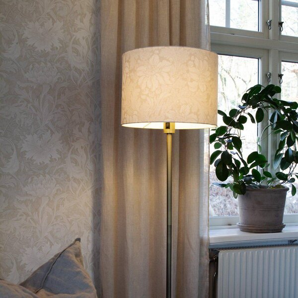 PR Home Lampada da terra Amy, Crema / Ambra, Soggiorno / Sala da pranzo, Tessuto / Stoffa / Seta, Lampada da terra