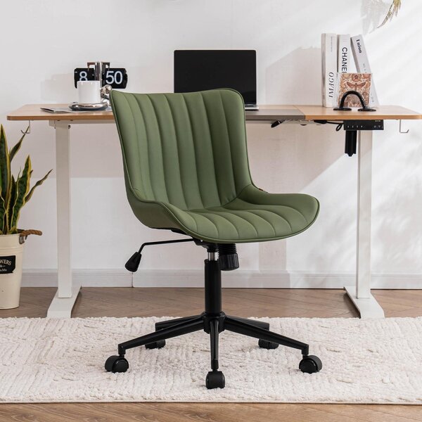Sedia da ufficio ergonomica in ecopelle, adatta a carichi fino a 150 kg