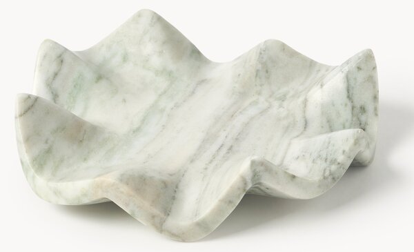 Vassoio decorativo in marmo fatto a mano Gaia, Ø 20 cm