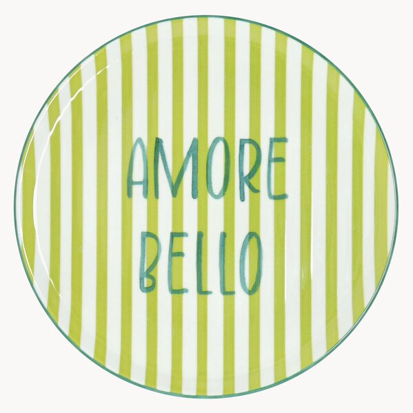 Piatto rotondo per pizza Cinzia Amore Bello Righe