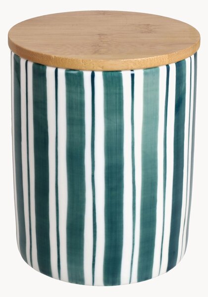 Barattolo con coperchio in bambù New Milk & C Stripes