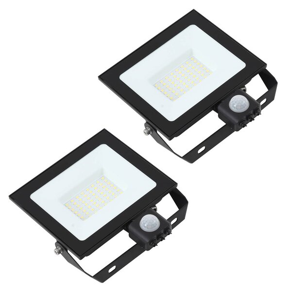 Applique da esterni a LED con sensore Maikel PRIOS, Nero, Alluminio, Moderno, Applique LED da esterni