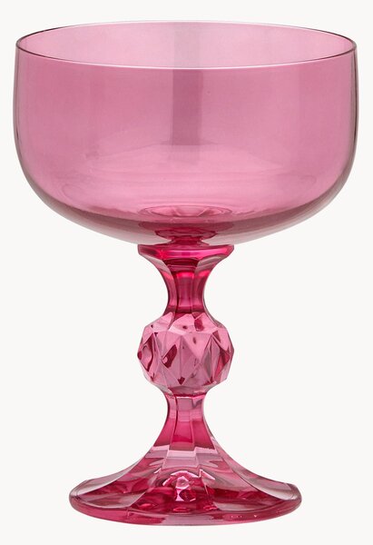 Set di 2 calici da vino in cristallo Rose