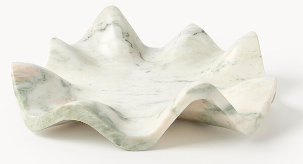 Vassoio decorativo in marmo fatto a mano Gaia, Ø 40 cm