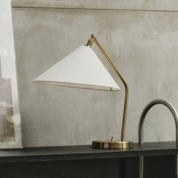 GUBI Lampada da tavolo di design Gräshoppa, Alluminio / Grigio / Zincato, Soggiorno / Sala da pranzo, Tessuto / Stoffa / Seta, Design, Lampada da tavolo