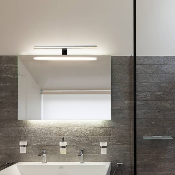 B.K. Licht Applique da parete Mira, Cromo / Argento, Bagno, Metallo, Applique
