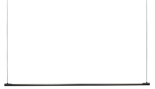 LOOM DESIGN lampada LED a sospensione Straw 150, nera, alluminio dimmerabile, Nero, Soggiorno / Sala da pranzo, Alluminio, Moderno