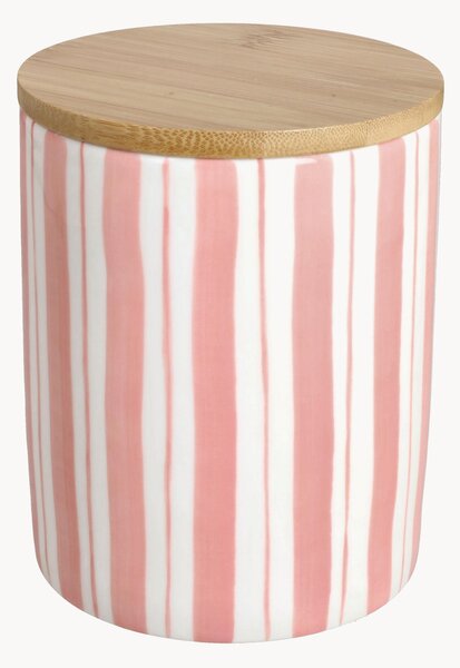 Barattolo con coperchio in bambù New Milk & C Stripes