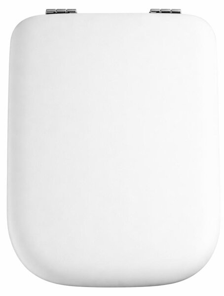 Schläfer 4649101 Sedile Copriwater per Ideal Standard Serie Conca (T637801), Tavoletta WC in Termoindurente Bianco Lucido, Cerniere in Acciaio Inox a 45°, Ricambio con Forma Dedicata, 43 x 34,7 cm
