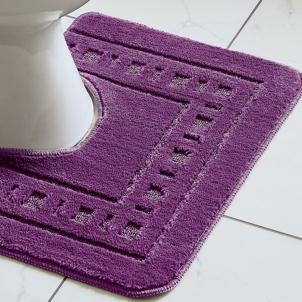 Set di tappetini per il bagno viola scuro 2 pz per WC 50x80 cm Armoni – Catherine Lansfield