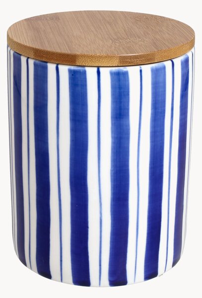 Barattolo con coperchio in bambù New Milk & C Stripes