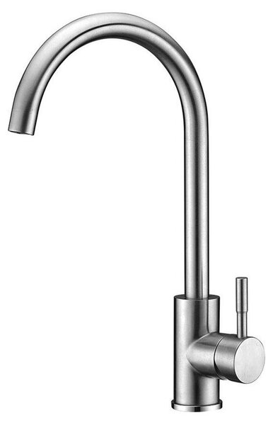 Solidchoice - Rubinetto da cucina in acciaio inossidabile con acqua calda e fredda