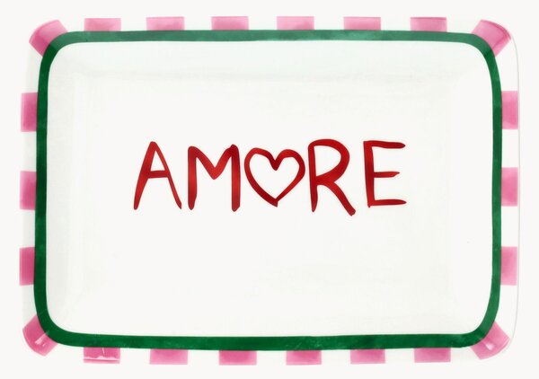 Piatto da portata Amore New Milk & C Viva L'Italia