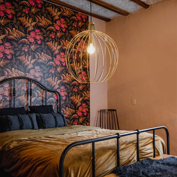 Lampada a sospensione di design oro 60 cm - Wire Dos