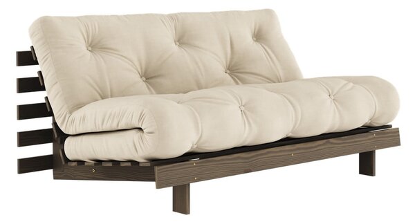 Divano letto beige e crema 160 cm Roots - Karup Design