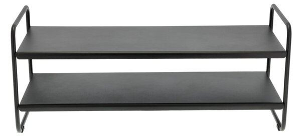 Scarpiera nera in acciaio 33x33x80 cm A-Shoe – Zone